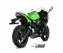 Mivv Delta Race RVS Compleet Uitlaatsysteem met E-keur Kawasaki Ninja 650 2017 > 2020