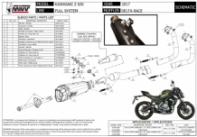 Mivv Delta Race RVS Compleet Uitlaatsysteem met E-keur Kawasaki Z650 2017 > 2020