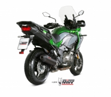 Mivv Oval Carbon met Carbon Cap Slip-on Einddemper met E-keur Kawasaki Versys 1000 2019 > 2021