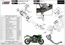 Mivv Delta Race Full Titanium Compleet 4in2in1 Uitlaatsysteem zonder E-keur Kawasaki ZX-10 R 2016 > 2021