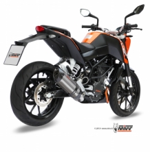 Mivv Suono RVS Compleet Uitlaatsysteem met E-keur KTM 125 DUKE 2011 > 2016