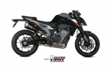 Mivv Delta Race RVS Black Slip-on Einddemper met E-keur Euro4 KTM 790 DUKE 2018 > 2020