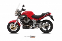 Mivv Suono RVS Slip-on Einddemper met E-keur Moto Guzzi Breva 1100 2005 > 2011