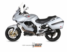 Mivv Speed Edge RVS Black Slip-on Einddemper met E-keur Moto Guzzi Norge 1200 2006 > 2008