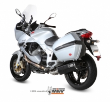 Mivv Speed Edge RVS Black Slip-on Einddemper met E-keur Moto Guzzi Norge 1200 2006 > 2008