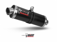 Mivv Carbon Oval Compleet Uitlaatsysteem met E-keur Kawasaki Z650 2017 > 2020