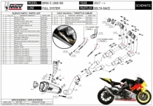 Mivv Delta Race Full Titanium Compleet 4in2in1 Uitlaatsysteem zonder E-keur BMW S 1000 RR 2017 > 2018
