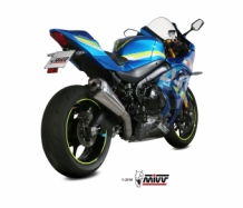 Mivv Delta Race Full Titanium Compleet 4in2in1 Uitlaatsysteem zonder E-keur Suzuki GSX-R 1000 2017 > 2021