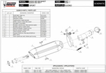 Mivv Suono RVS Black Slip-on Einddemper met E-keur Suzuki GSX 650 F 2008 > 2015