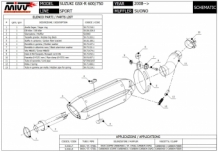 Mivv Suono RVS Black Slip-on Einddemper met E-keur Suzuki GSX-R 750 2008 > 2010