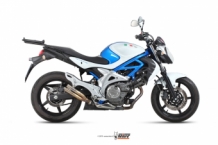 Mivv Double Gun Full Titanium Slip-on Einddemper Suzuki Gladius 2009 > 2015