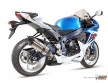 Mivv Suono Full Titanium Slip-on Einddemper met E-keur Suzuki GSX-R 750 2011 > 2017