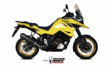 Mivv Oval Carbon met carbon Endcap Einddemper met E-keur Suzuki DL 1050 V-Strom 2020