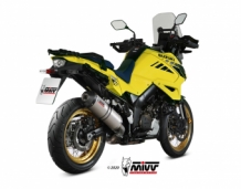 Mivv Oval Titanium met Carbon Endcap Einddemper met E-keur Suzuki DL 1050 V-Strom 2020