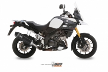 Mivv Speed Edge RVS Black Slip-on Einddemper met E-Keur SUZUKI DL V-STROM 1000 2014 > 2020