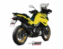 Mivv Speed Edge RVS Black Einddemper met E-keur Suzuki DL 1050 V-Strom 2020