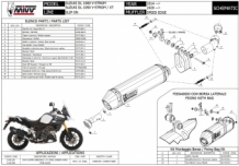 Mivv Speed Edge RVS Slip-on Einddemper met E-keur Suzuki DL 1050 V-Strom / XT 2020