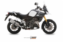 Mivv Speed Edge RVS Slip-on Einddemper met E-keur Suzuki DL V-STROM 1000 2014 > 2020