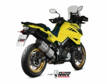 Mivv Speed Edge RVS Slip-on Einddemper met E-keur Suzuki DL 1050 V-Strom / XT 2020