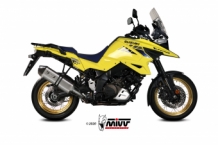 Mivv Speed Edge RVS Slip-on Einddemper met E-keur Suzuki DL 1050 V-Strom / XT 2020