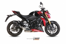 Mivv Suono RVS Black Slip-on Einddemper met E-keur Suzuki GSX-S 1000 2015 > 2020