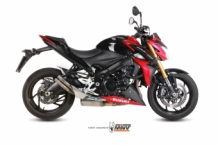 Mivv Double Gun Full Titanium Slip-on Einddemper met E-keur Suzuki GSX-S 1000 / F 2015 > 2020