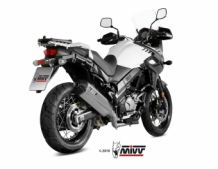 Mivv Speed Edge RVS Slip-on Einddemper met E-keur Suzuki DL V-STROM 650 2017 > 2020