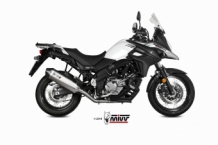 Mivv Speed Edge RVS Slip-on Einddemper met E-keur Suzuki DL V-STROM 650 2017 > 2020