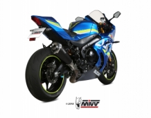 Mivv Delta Race RVS Black Slip-on Einddemper met E-keur Suzuki GSX-R 1000 2017 > 2020