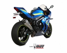 Mivv Delta Race RVS Slip-on Einddemper met E-keur Suzuki GSX-R 1000 2017 > 2020