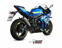 Mivv Ghibli RVS Slip-on Einddemper met E-keur Suzuki GSX-R 1000 2017 > 2020