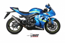 Mivv Ghibli RVS Slip-on Einddemper met E-keur Suzuki GSX-R 1000 2017 > 2020