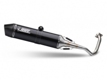 Mivv Stronger RVS Black Compleet 1in1 Uitlaatsysteem met E-keur Suzuki Burgman 200 2007 > 2013