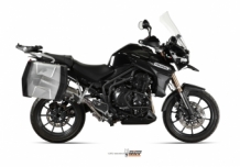 Mivv Speed Edge RVS Slip-on Einddemper met E-keur Triumph TIGER EXPLORER 1200 2012 > 2015