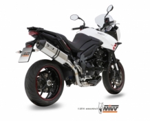 Mivv Speed Edge RVS Slip-on Einddemper met E-keur Triumph TIGER 1050 SPORT 2013 > 2016