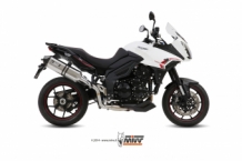 Mivv Speed Edge RVS Slip-on Einddemper met E-keur Triumph TIGER 1050 SPORT 2013 > 2016
