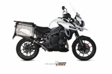 Mivv Oval Carbon Slip-on Einddemper met E-keur Triumph Tiger 1200 Explorer XR / XRx / XRT / XCx / XCA 2016 > 2020