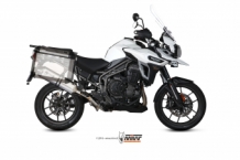 Mivv Speed Edge RVS Slip-on Einddemper met E-keur Triumph TIGER EXPLORER 1200 2016 > 2020