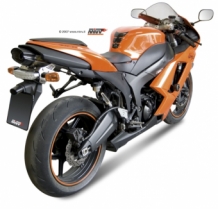 Mivv Suono RVS met Carbon Cap Slip-on Einddemper met E-keur KAWASAKI ZX-6R 2007 > 2008