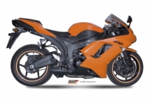 Mivv Suono RVS met Carbon Cap Slip-on Einddemper met E-keur KAWASAKI ZX-6R 2007 > 2008