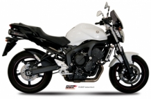 Mivv Suono RVS Black Dubbele Slip-on Einddemper (L+R) met E-keur Yamaha FZ6 / FAZER 2004 > 2011