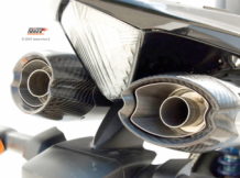 Mivv Suono Full Titanium met Carbon Endcaps Dubbele Slip-on Einddemper (L+R) met E-keur Yamaha YZF 1000 R1 2007 > 2008