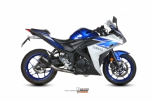 Mivv MK3 Carbon Compleet Uitlaatsysteem zonder E-keur Yamaha YZF-R3 2015 > 2021