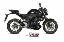 Mivv MK3 RVS Compleet Uitlaatsysteem zonder E-keur Yamaha MT03 2016 > 2021