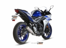 Mivv MK3 RVS Compleet Uitlaatsysteem zonder E-keur Yamaha YZF-R3 2015 > 2021