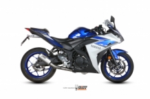 Mivv MK3 RVS Compleet Uitlaatsysteem zonder E-keur Yamaha YZF-R3 2015 > 2021