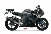 Mivv Oval Carbon Slip-on Einddemper met E-keur Yamaha YZF 600 R6 2003 > 2005