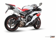 Mivv Double Gun Full Titanium Slip-on Einddemper met E-keur Yamaha YZF 600 R6 2006 > 2016