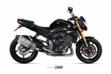Mivv Speed Edge RVS met Carbon Endcap Slip-on Einddemper met E-keur Yamaha FZ8 - FAZER 2010 > 2016