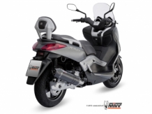 Mivv Stronger RVS Black Compleet 1in1 Uitlaatsysteem met E-keur Yamaha X-MAX 125 2006 > 2016